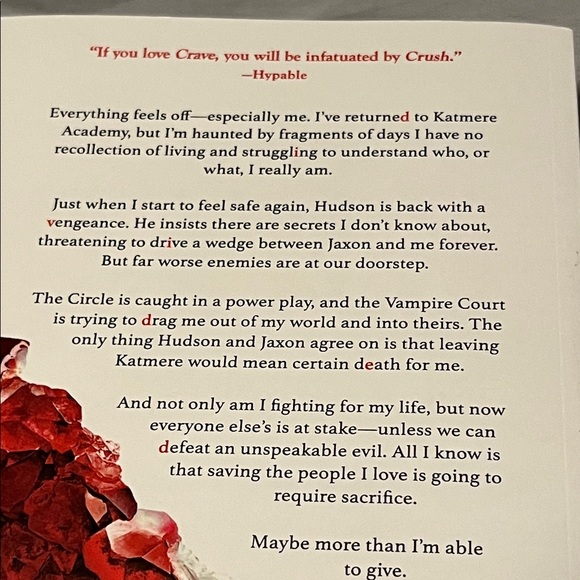 CRUSH BOOK 2 OF 6 CRAVE SERIES PAPERBACK 668 PAGES LIKE NEW ENTANGLED TEEN - Picture 6 of 8